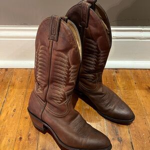 Boulet Mens 1828 Leather Cowboy Boots 8.5 E